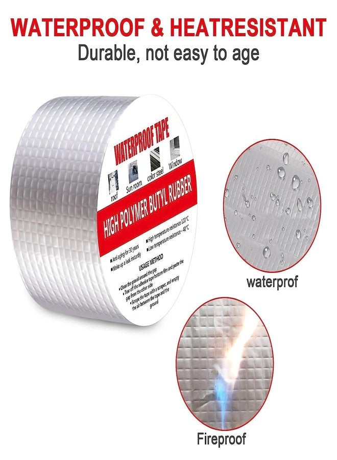 NL TRADERS leakage repair waterproof tape for pipe leakage water leakage in tank roof water leakage solution Aluminium Foil Tape Super Waterproof Adhesive Tape butyl tape - Image 5